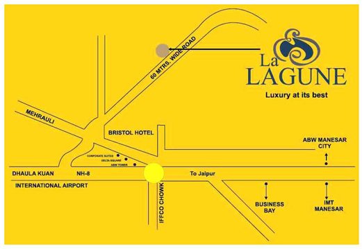 Suncity La Lagune Gurgaon location map